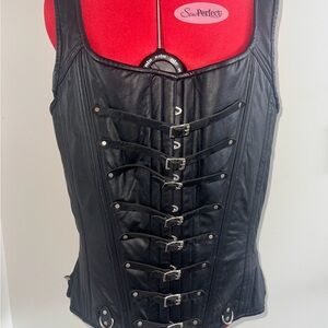 Meschantes Bespoke Black Corset Trainer 30 natural waist to 36 bust 39 to 42